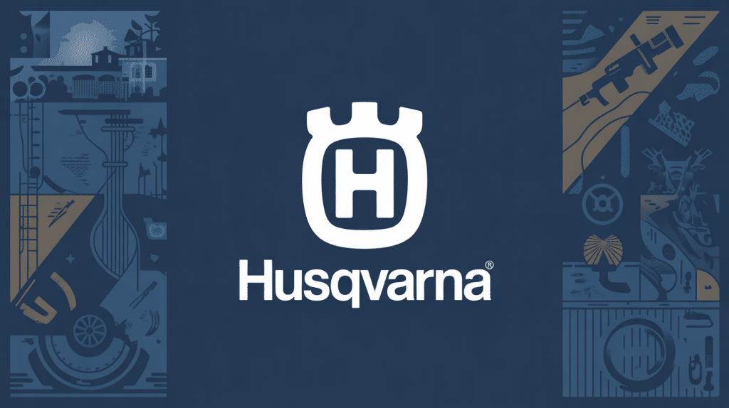 illustration husqvarna logo histoire industrielle suède