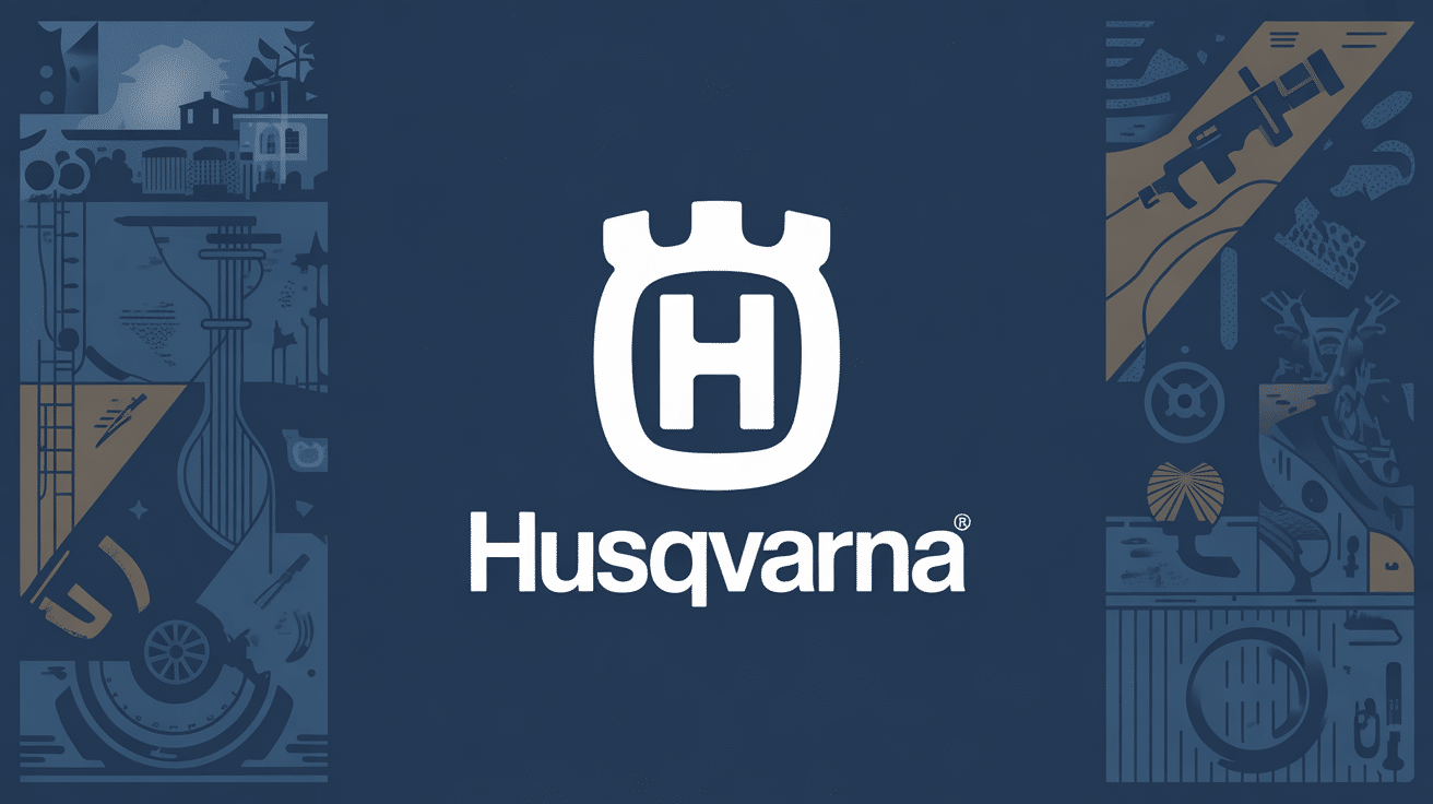 illustration husqvarna logo histoire industrielle suède