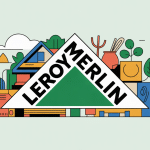 illustration moderne leroy merlin logo triangle vert