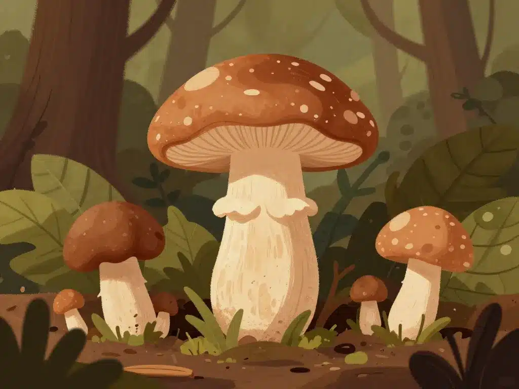 oreille de cochon champignon adulte et détails identification