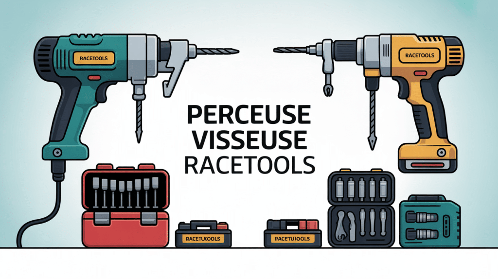 illustration perceuse visseuse racetools choix et comparaison