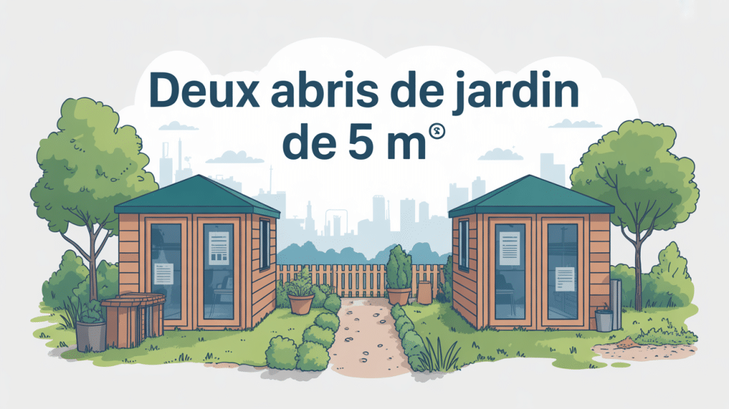 peut on mettre 2 abris de jardin de 5m2 illustration regulation