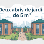 peut on mettre 2 abris de jardin de 5m2 illustration regulation