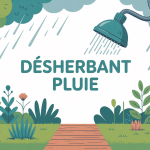 peut on mettre du désherbant quand il pleut illustration sous la pluie