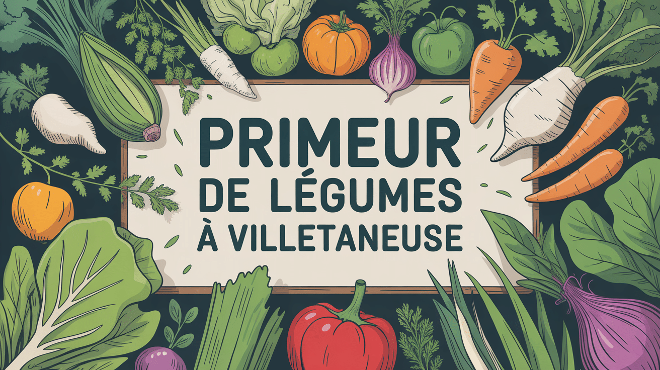 primeur legumes viletaneuse illustration légumes frais