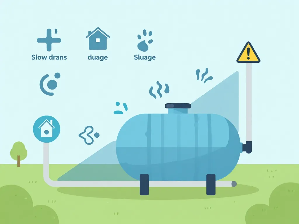 Quand vider fosse septique diagramme niveau boues signes alerte