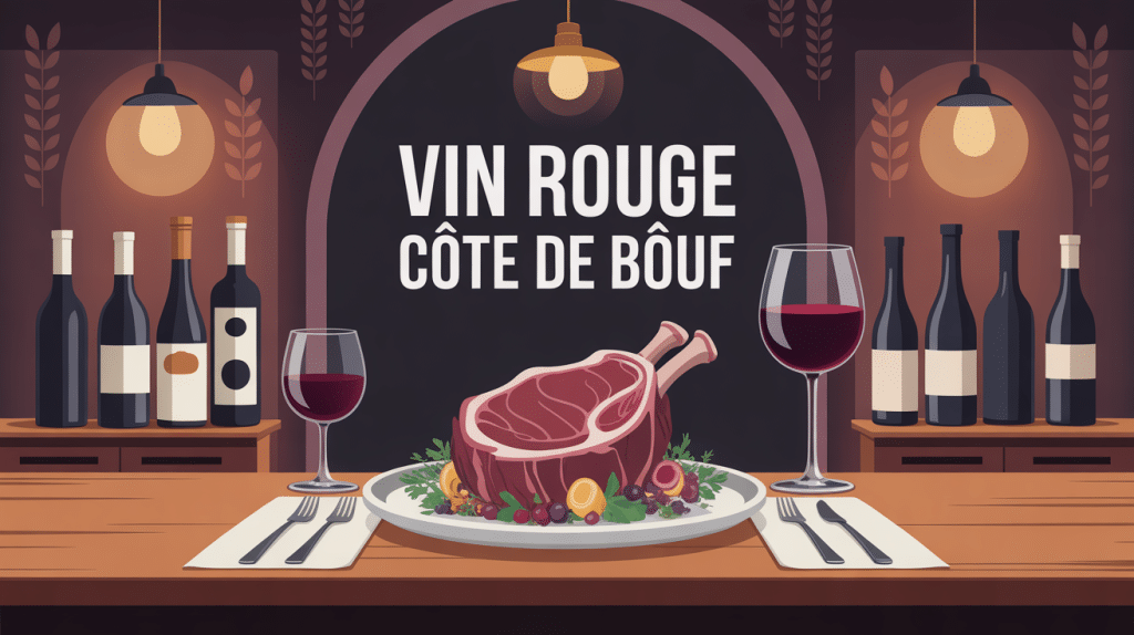 Quel vin avec cote de boeuf sur table elegante