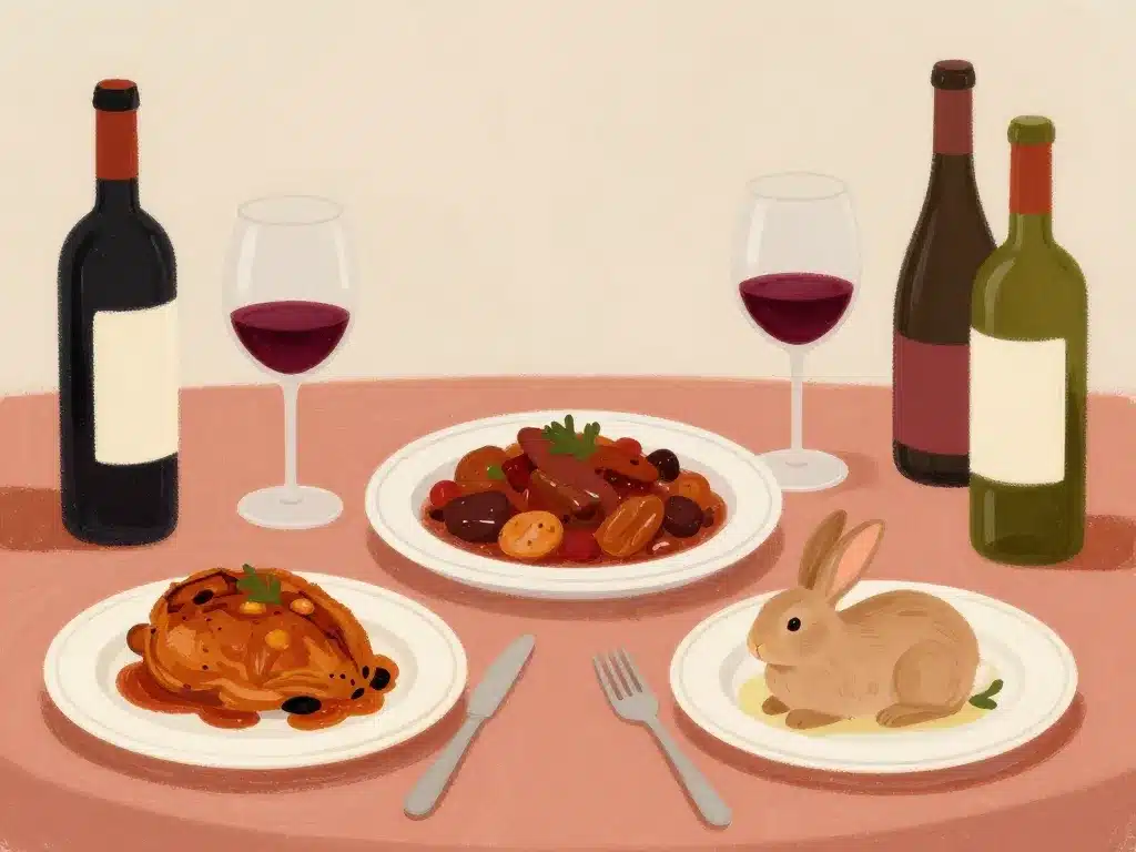Lapin et vins rouges quel vin avec le lapin