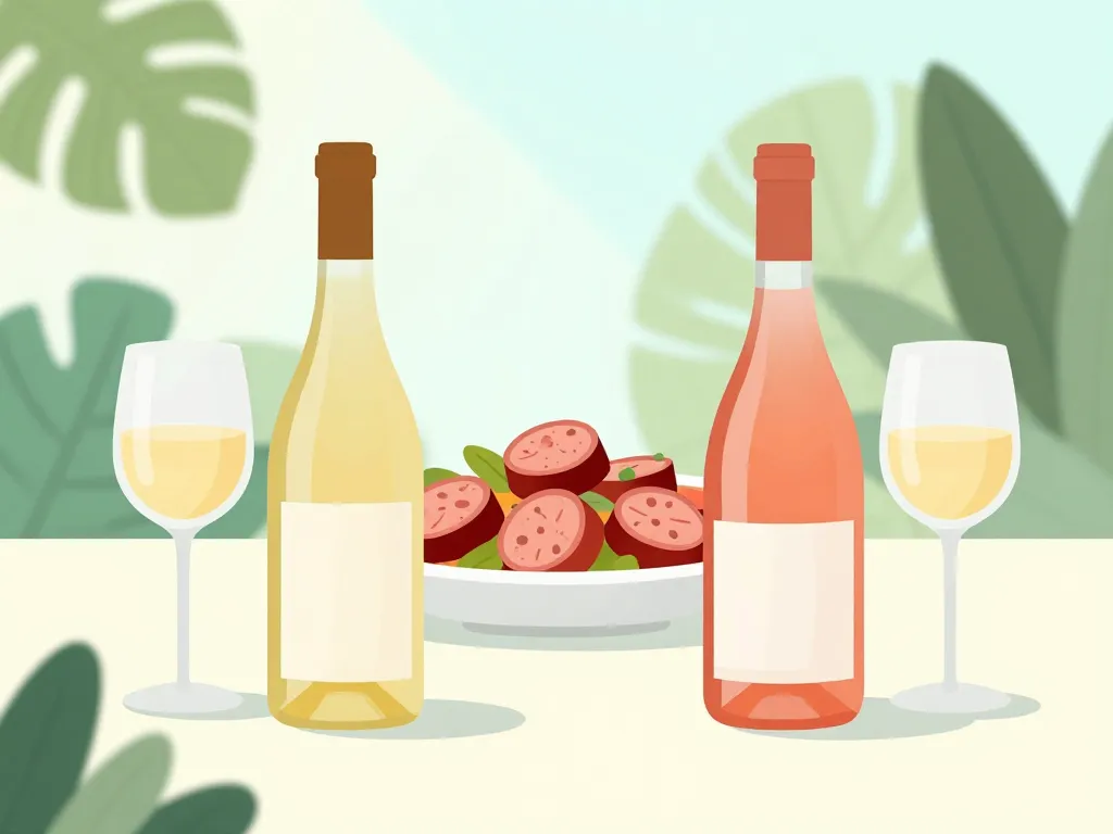 Quel vin avec rougail saucisse blanc et rosé suggestions