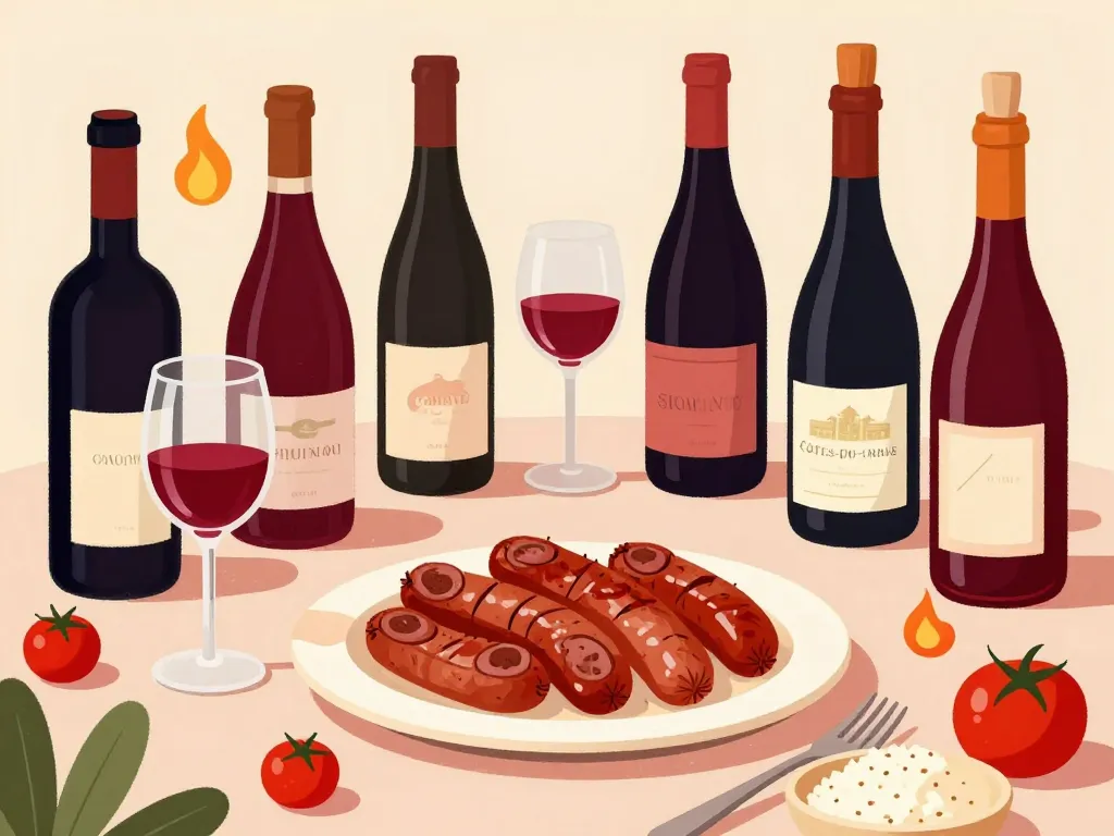 Quel vin avec rougail saucisse version vins rouges