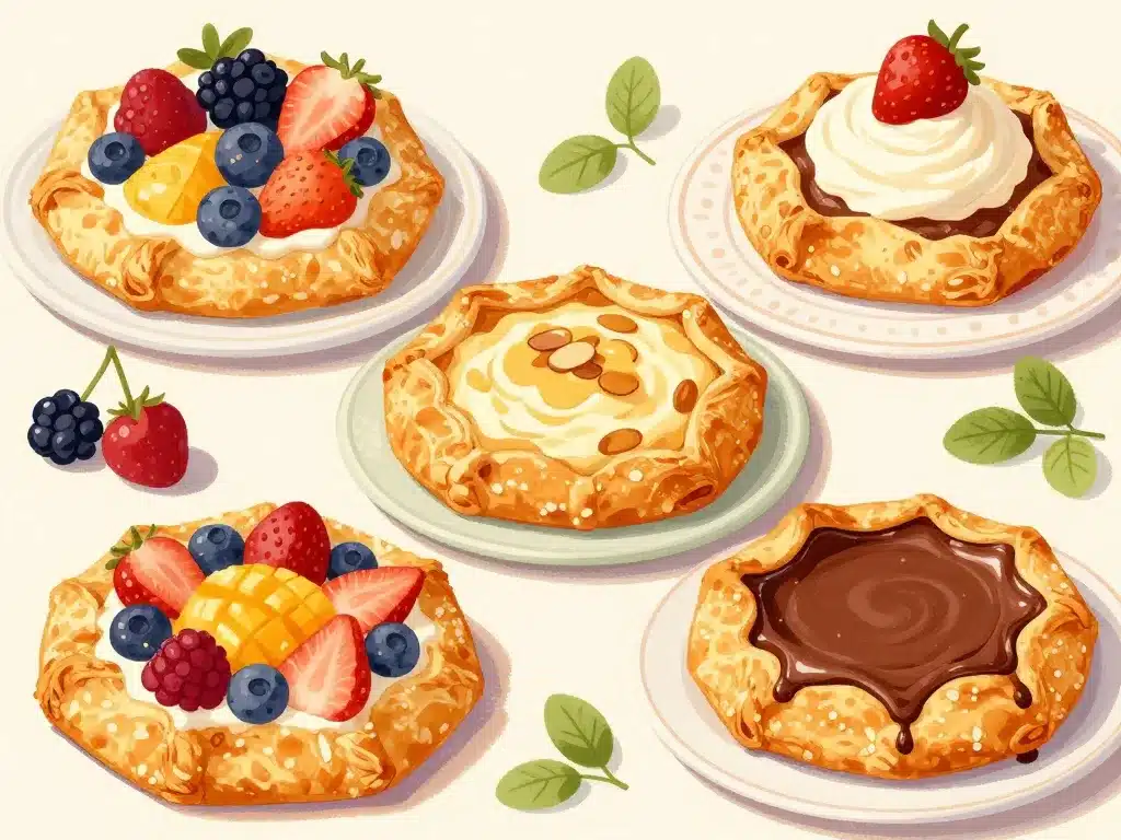 galette sucrée fruits amande chocolat