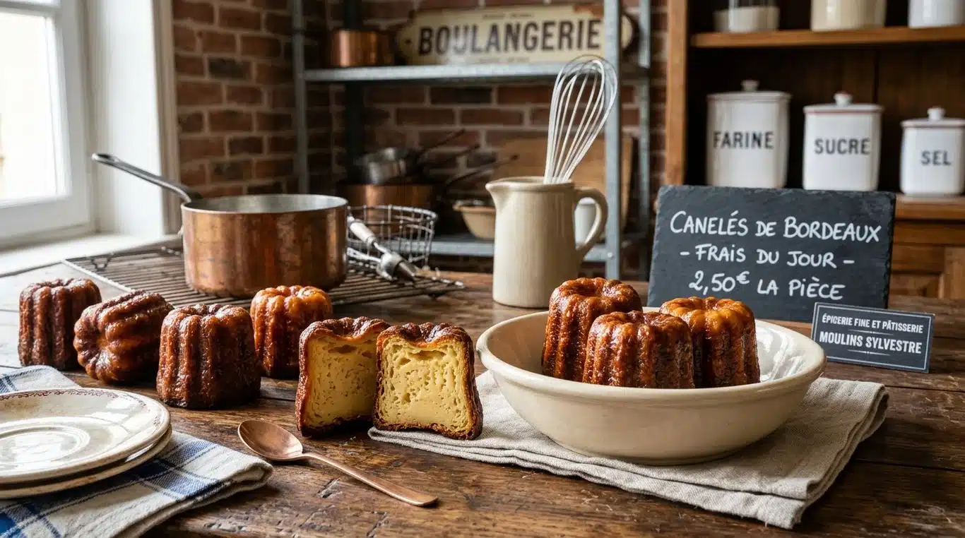 Canelés de Bordeaux fraîchement préparés
