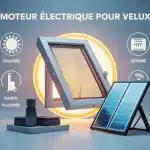moteur electrique pour velux fenêtre de toit