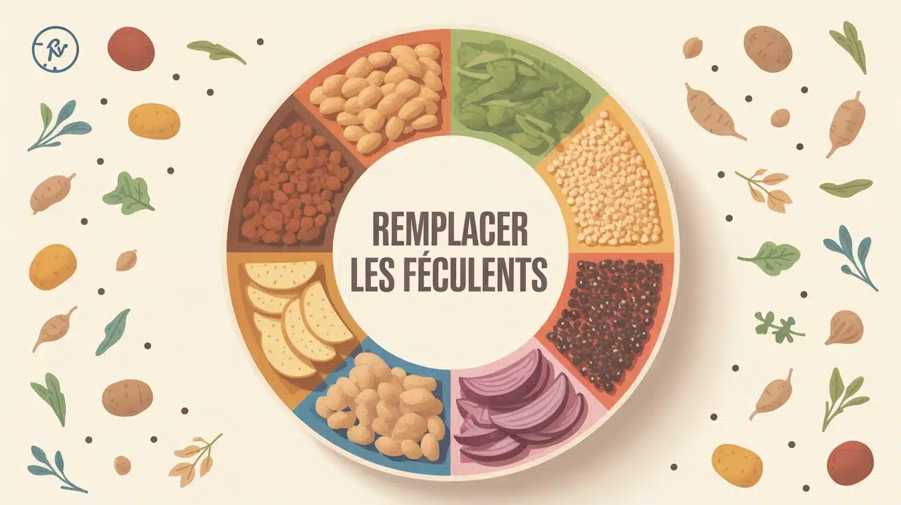 par quoi remplacer les féculents assiette alternatives