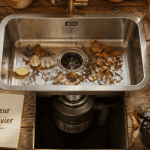 broyeur pour evier sous évier inox avec déchets