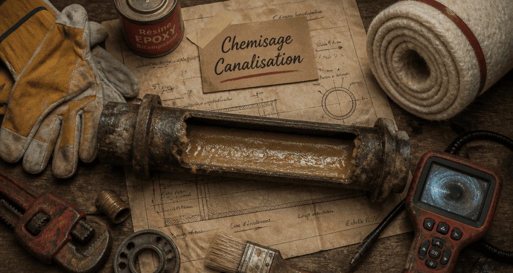 chemisage canalisations outils atelier