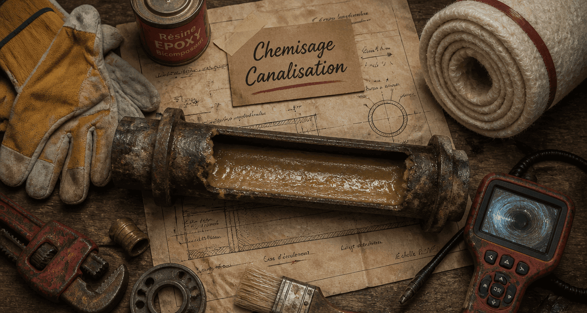chemisage canalisations outils atelier