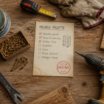 Fabriquer meuble palette outils sur bois
