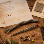 fil electrique gris sur plan de travail avec outils