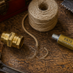 filasse plomberie raccord laiton outils
