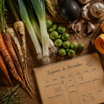 legume decembre assortis sur table bois
