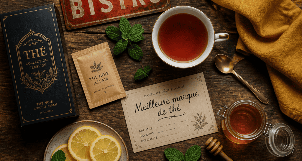 meilleur marque de thé table dégustation