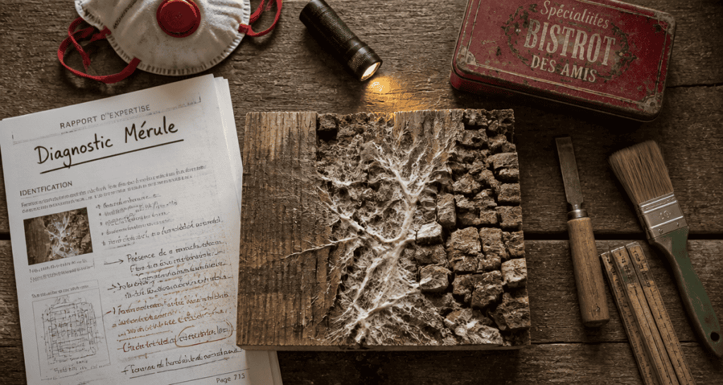 mérule loudéac sur parquet et rapport diagnostic