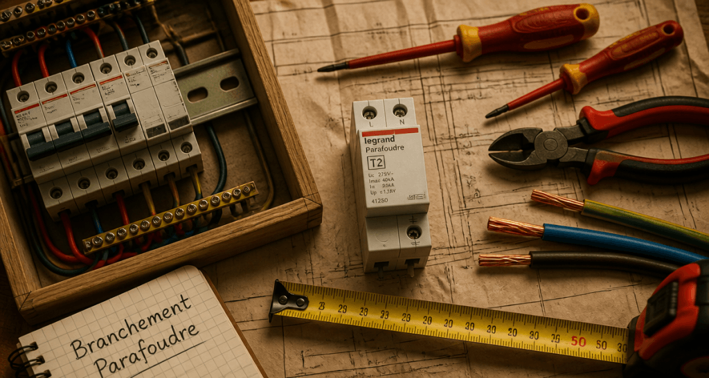 parafoudre legrand branchement outils tableau