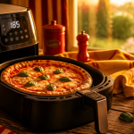 pizza surgelée airfryer dorée sortie du panier