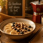 recette de porridge bol gourmand petit-déjeuner