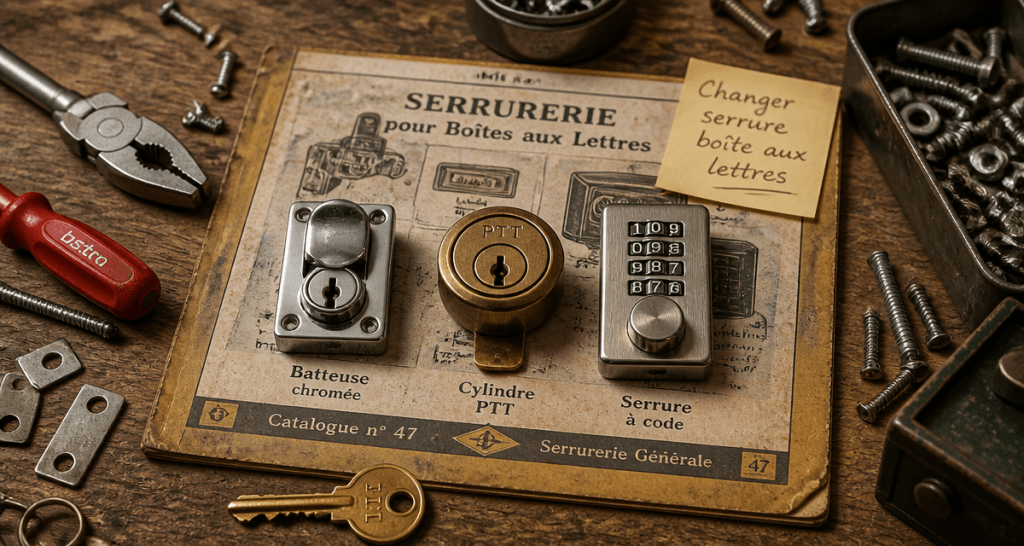 serrure boite aux lettres prix et modèles sur plan de travail