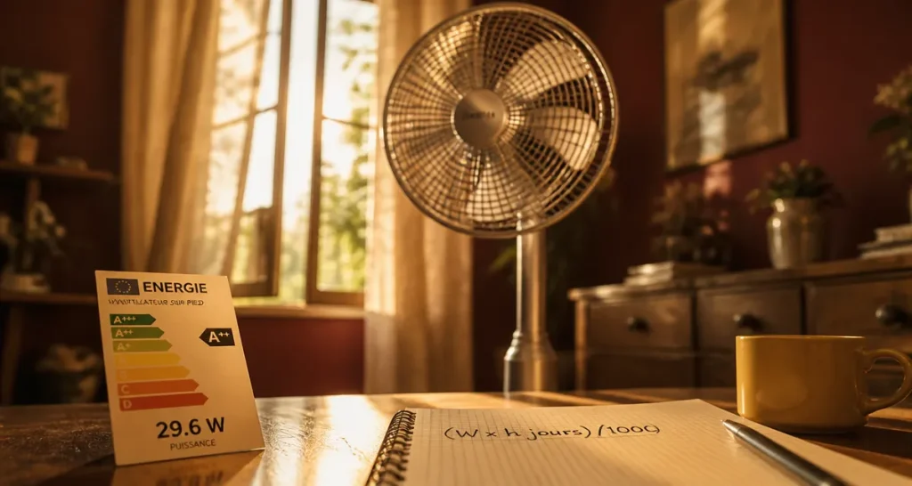 Consommation ventilateur : calcul du coût et facture allégée