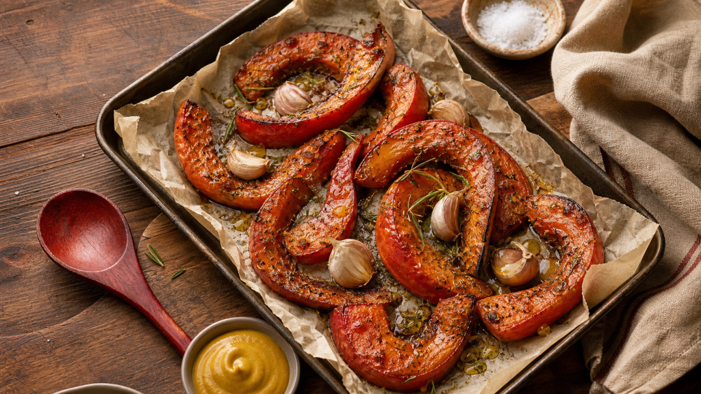 Cuisson potimarron au four : quartiers caramélisés