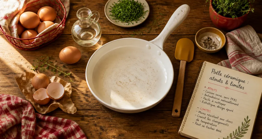 poêle céramique avantages et inconvénients vue cuisine