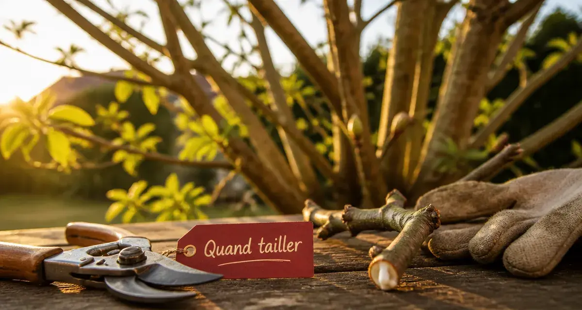Quand tailler un figuier : sécateur et branche taillée pour une meilleure récolte