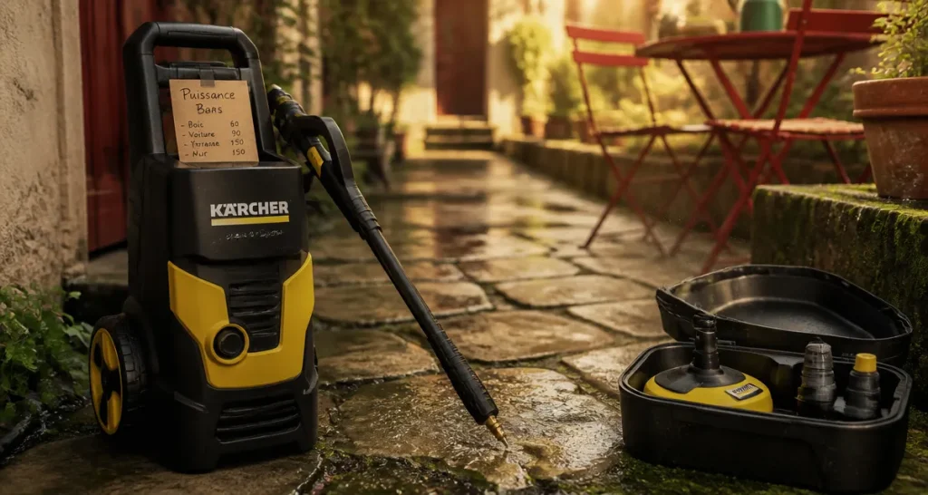 Quelle puissance pour un karcher pour nettoyer une terrasse