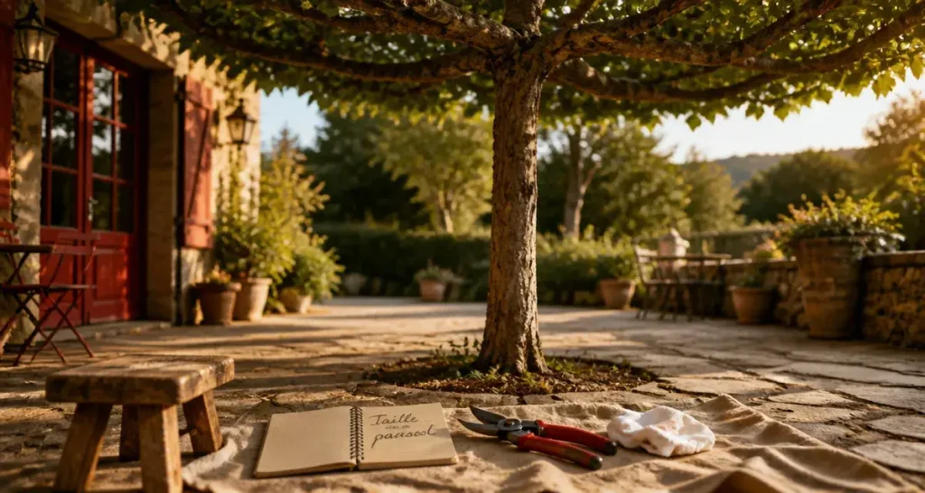Tailler un tilleul en parasol, ombrage parfait au jardin