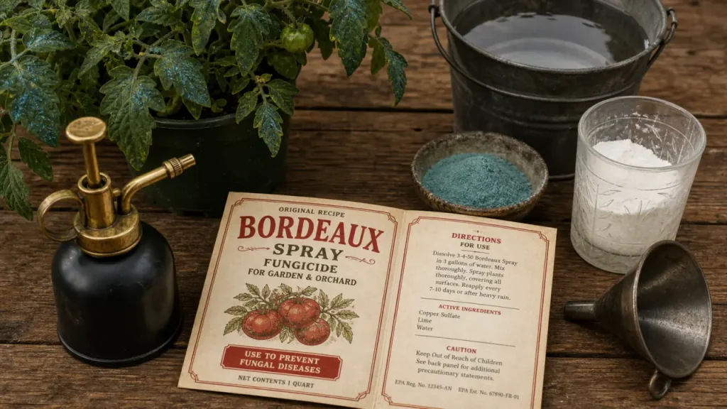 À quoi sert la bouillie bordelaise : pulvérisateur cuivre et chaux pour fruitiers et tomates