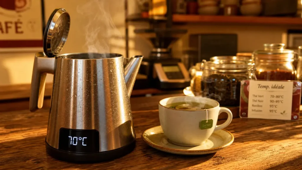 Bouilloire à température réglable : 4 critères pour choisir la précision thermique