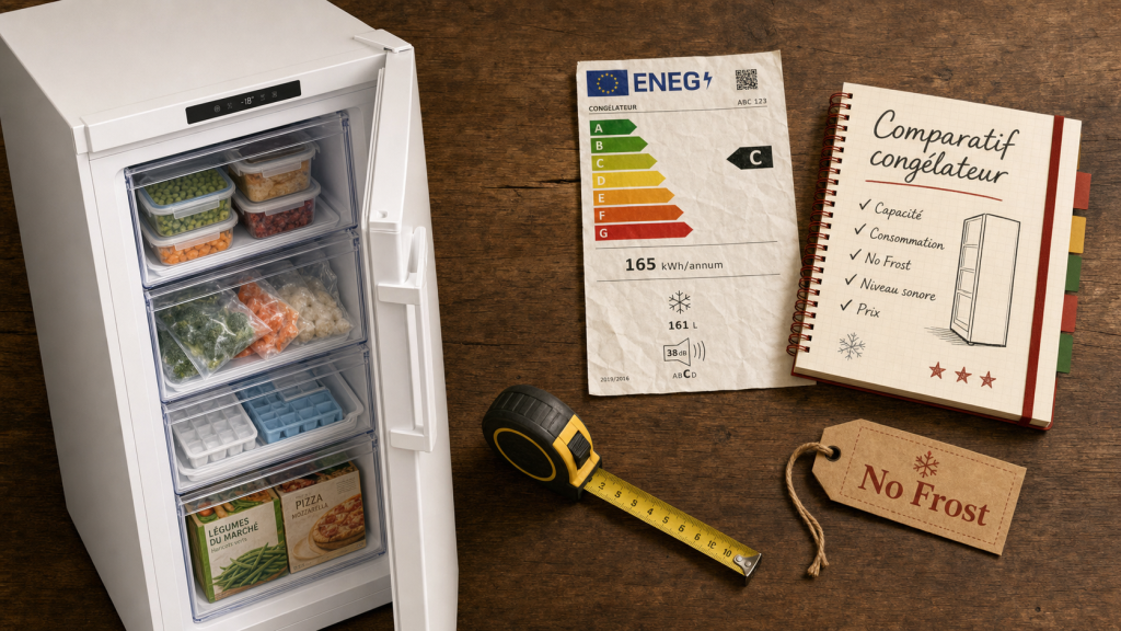 Comparatif congélateur armoire 300 L No Frost, photo produit
