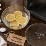 Nettoyage micro onde en 3 minutes avec vinaigre et bicarbonate