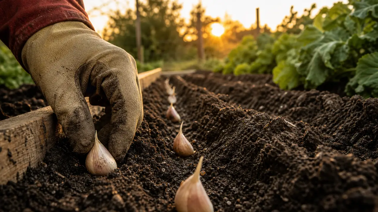 Quand planter l’ail : caïeux en terre, potager drainé