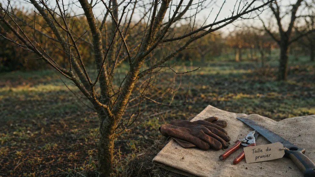 Quand tailler les pruniers : fin d’hiver, sécateur désinfecté