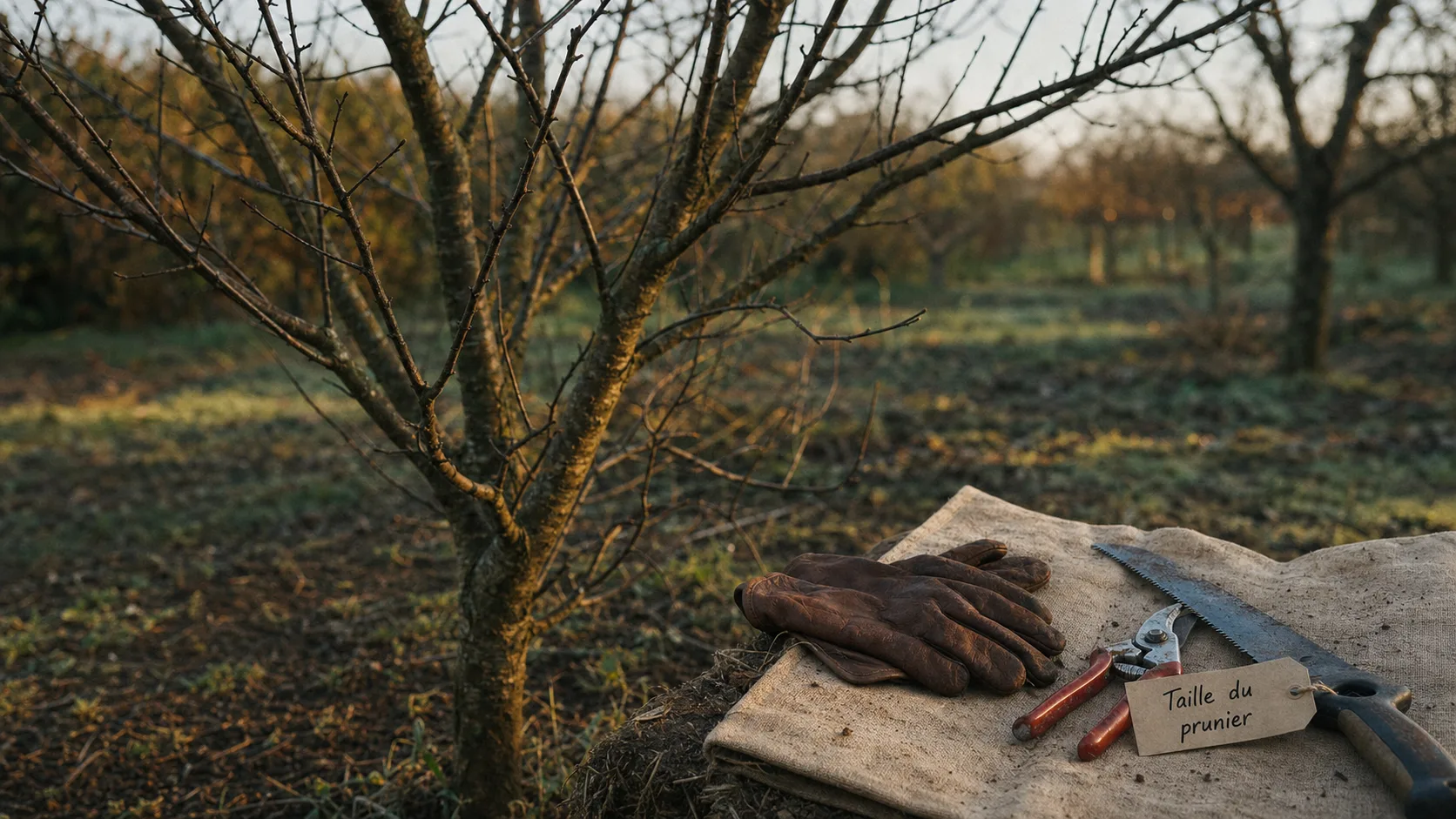 Quand tailler les pruniers : fin d’hiver, sécateur désinfecté