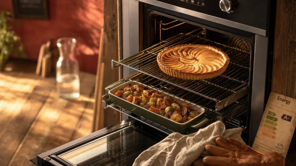 Quel four choisir : four encastrable chaleur tournante et pyrolyse, tarte aux pommes
