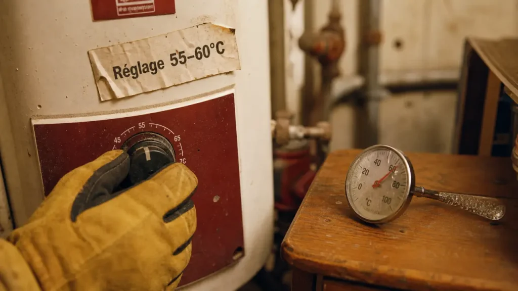Réglage ballon eau chaude 55–60°C : économiser sans risque sanitaire