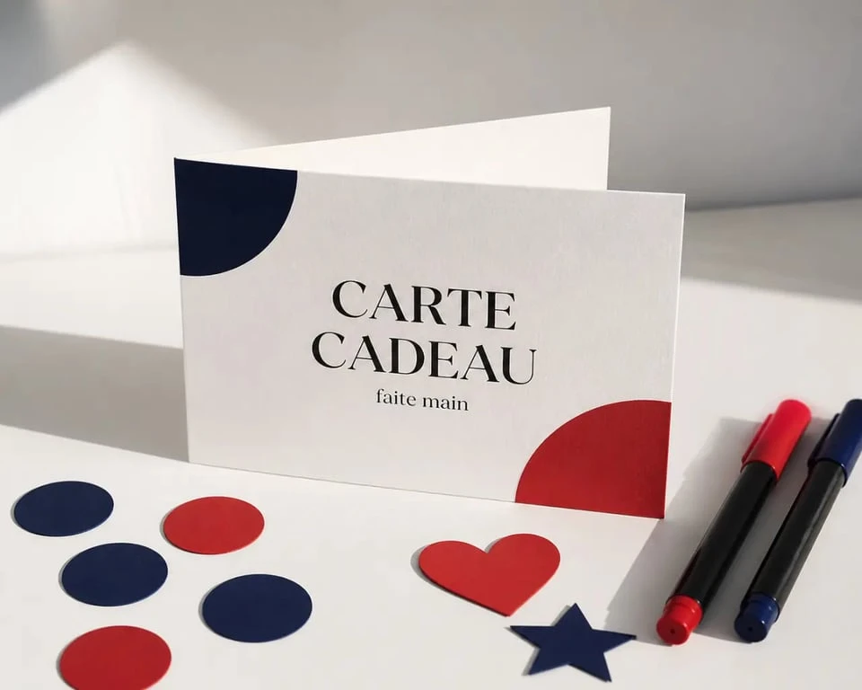 Bricolage facile : carte cadeau personnalisée en papier épais