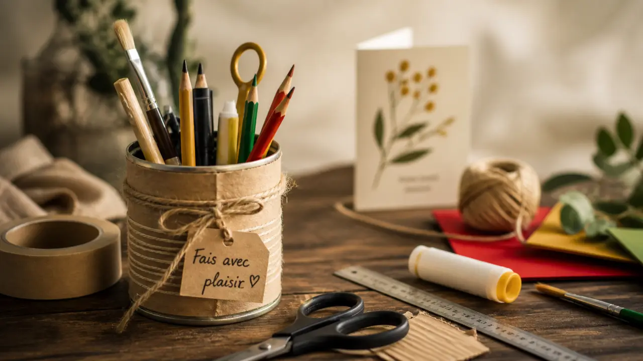 Facile bricolage : pot à crayons recyclé