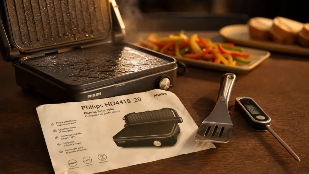 Philips HD4418_20, la plancha compacte qui chauffe vite et garde une température constante