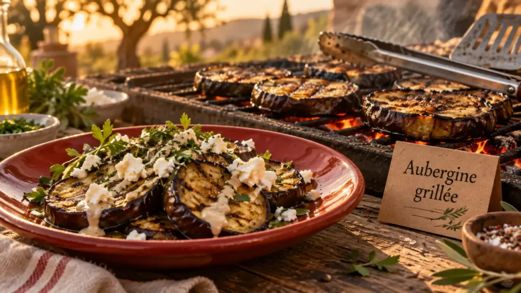 Aubergine au barbecue : le feu trop vif qui la brûle avant de l’attendrir